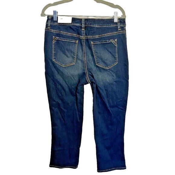 Chicos Jeans Size 0.5 US 6 XS Platinum Straight Crop Slim Fit Pants - Picture 2 of 12